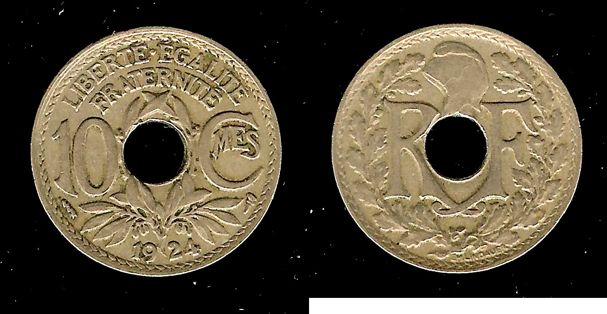 10 centimes Lindauer 1924 Poissy TB